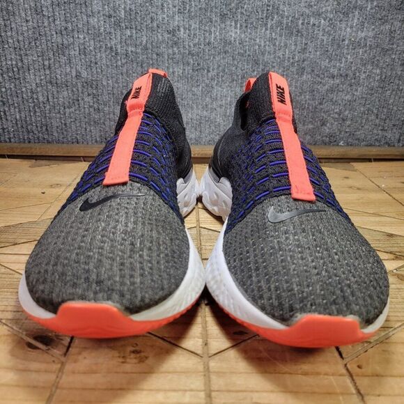 Nike React Phantom Flyknit Men's 11.5 M Athletic Run Shoes Sneakers Blue Gray - Picture 4 of 11